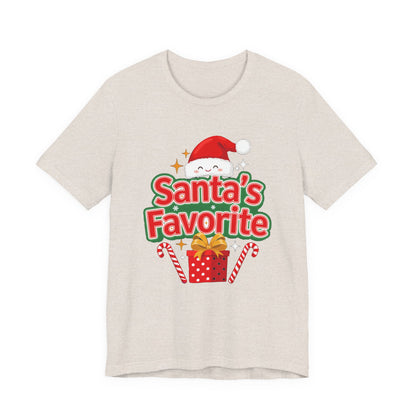 Santa's Favorite Shirt, Funny Christmas T-Shirt, Nice List Tee