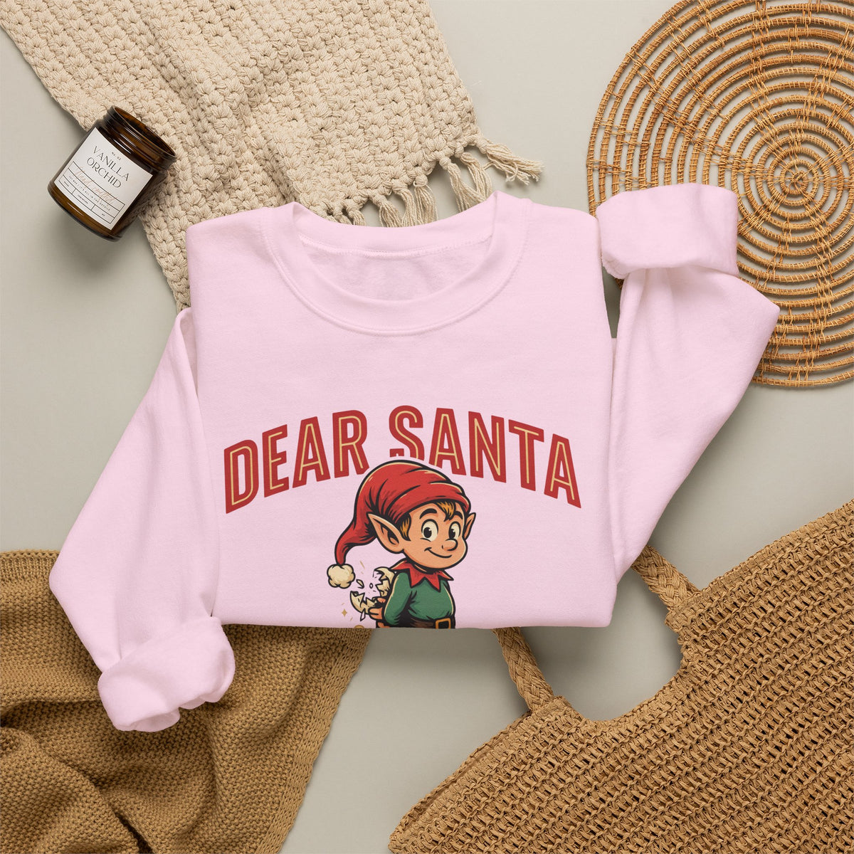 Dear Santa I Can Explain Sweatshirt, Funny Christmas Crewneck