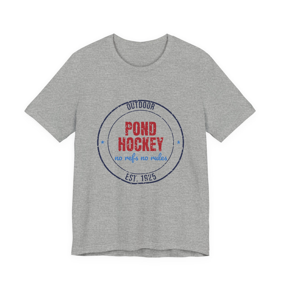 Outdoor Pond Hockey No Refs No Rules Est. 1925 Shirt, Vintage Pond Hockey T-Shirt, Vintage Pond Hockey Gift