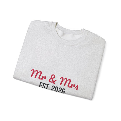 Mr and Mrs Est 2026 Sweatshirt, Wedding Gift Crewneck