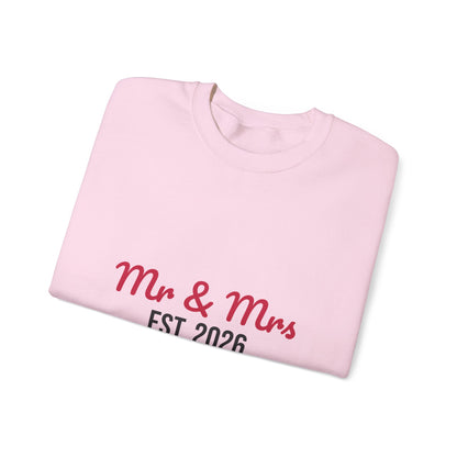 Mr and Mrs Est 2026 Sweatshirt, Wedding Gift Crewneck