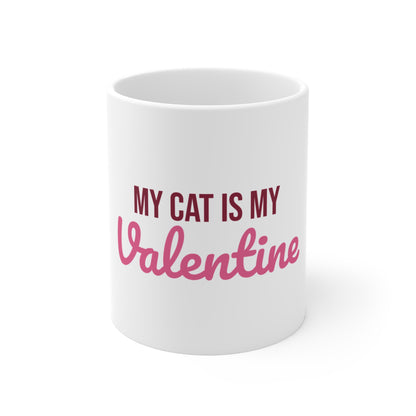 My Cat Is My Valentine Mug