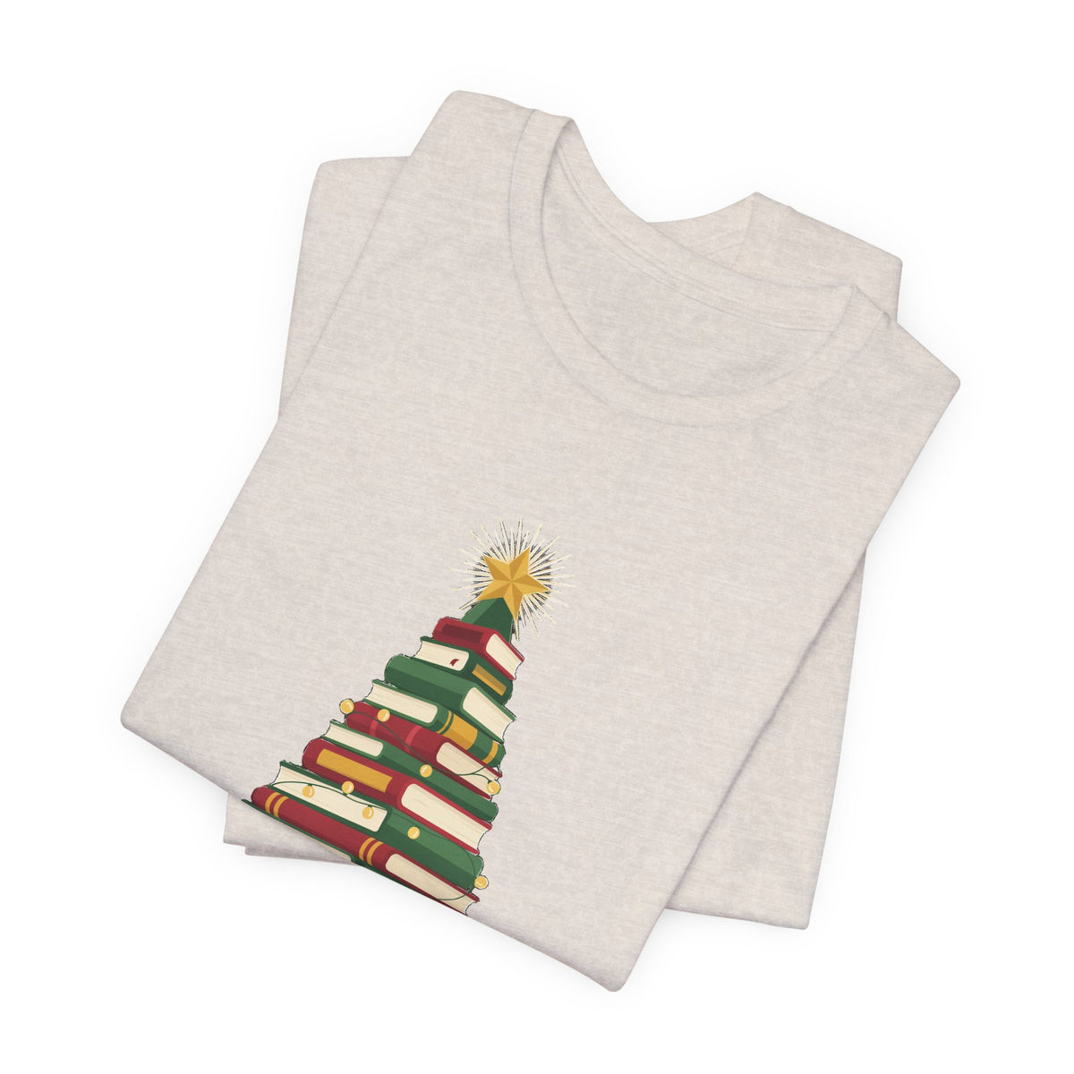 Merry Bookmas Shirt, Book Lover Christmas T-Shirt, Bookish Holiday Tee