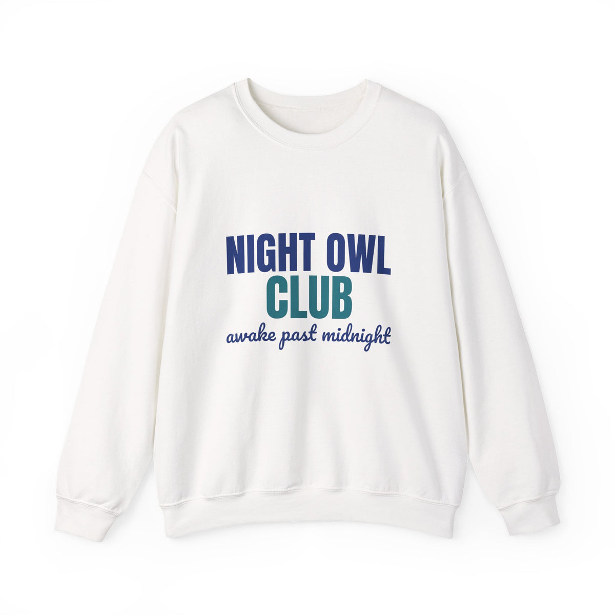 Night Owl Club Awake Past Midnight Sweatshirt, Night Owl Club Crewneck Sweatshirt