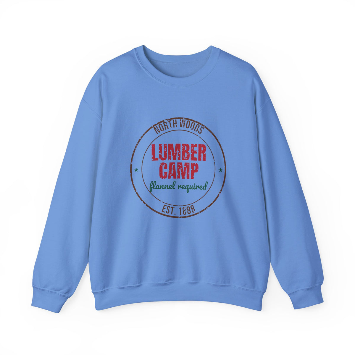 North Woods Lumber Camp Est. 1888 Sweatshirt, Vintage Lumberjack Crewneck Sweatshirt