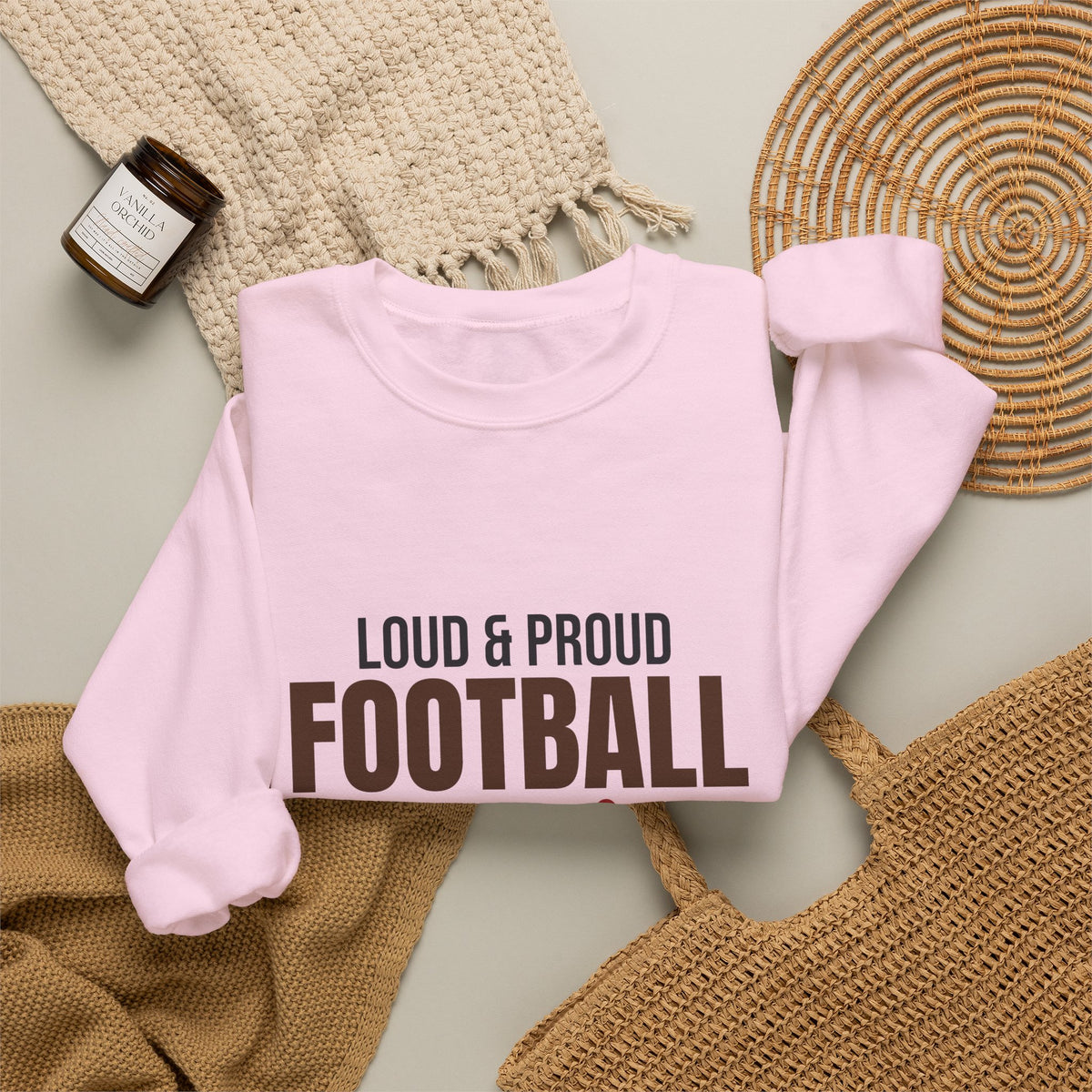 Loud and Proud Football Grandma Sweatshirt, Football Grandma Crewneck