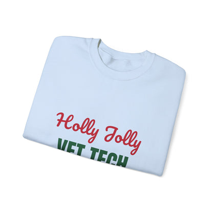Holly Jolly Vet Tech Sweatshirt, Vet Tech Christmas Crewneck, Vet Tech Gift