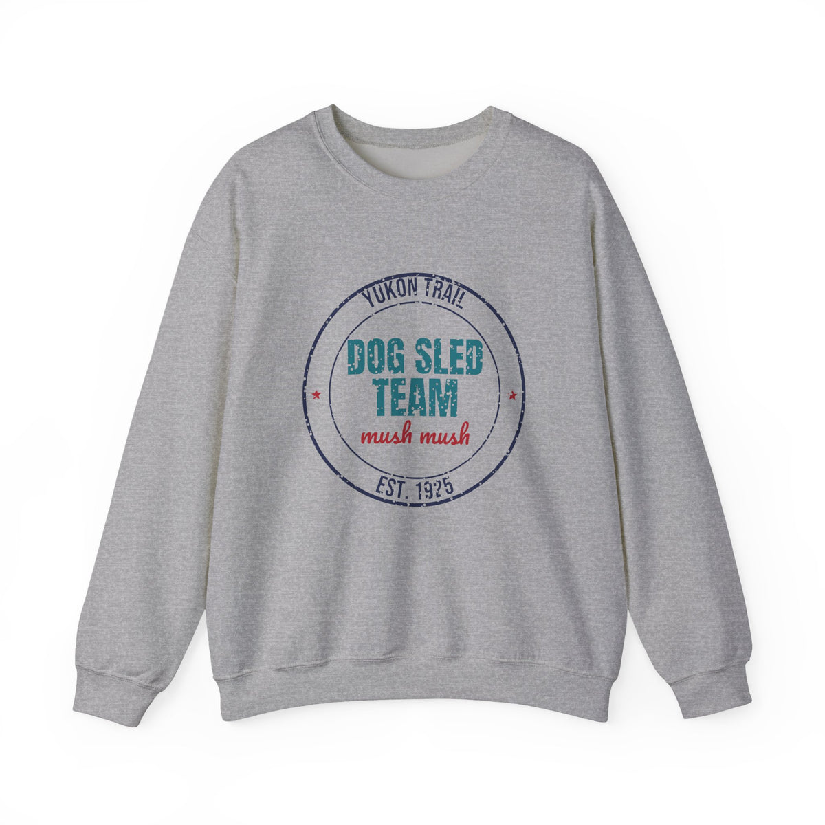 Yukon Trail Dog Sled Team Est. 1925 Sweatshirt, Vintage Winter Crewneck Sweatshirt