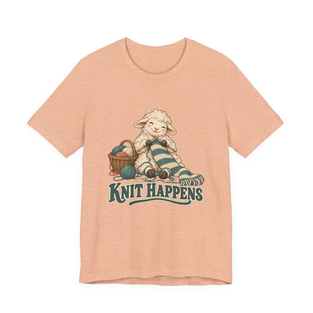 Knit Happens Knitting Sheep Shirt, Knitting Sheep T-Shirt, Knitting Sheep Gift