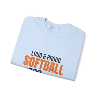 Loud and Proud Softball Mom Sweatshirt, Softball Mom Crewneck