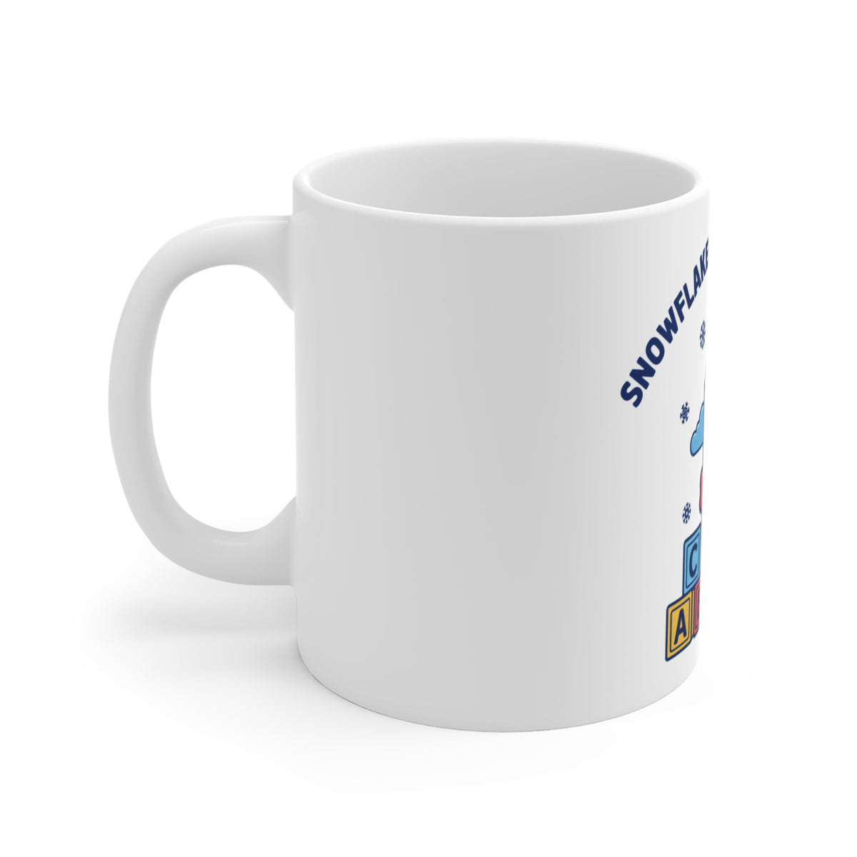 Snowflakes and Sight Words Mug