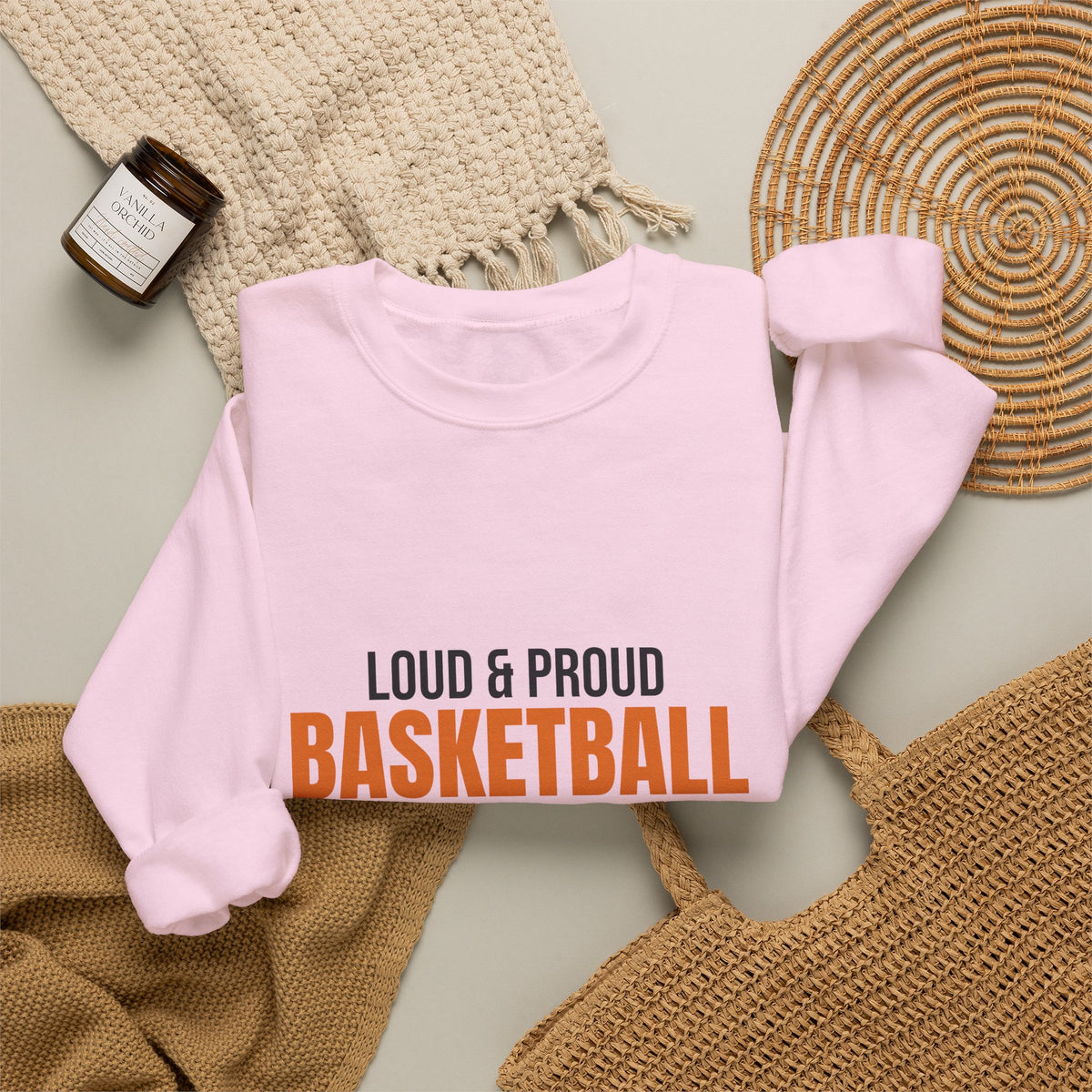 Loud and Proud Basketball Dad Sweatshirt, Basketball Dad Crewneck