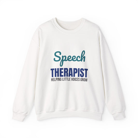 Speech Therapist Helping Little Voices Grow Sweatshirt, SLP Crewneck Sweatshirt, Speech Therapy