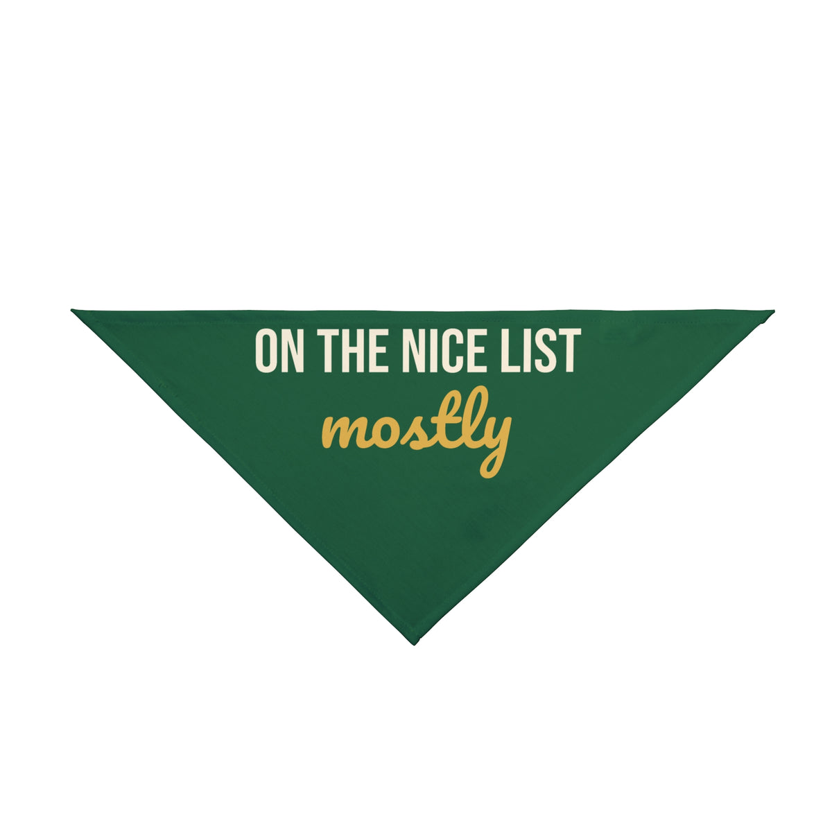 On the Nice List Mostly Dog Bandana