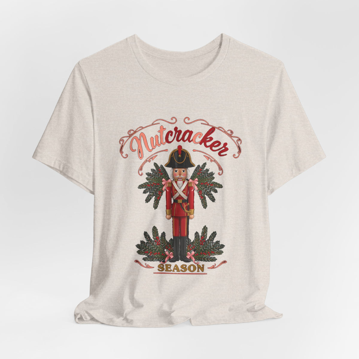 Nutcracker Season Shirt, Vintage Nutcracker T-Shirt, Pink Christmas Tee