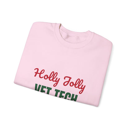 Holly Jolly Vet Tech Sweatshirt, Vet Tech Christmas Crewneck, Vet Tech Gift