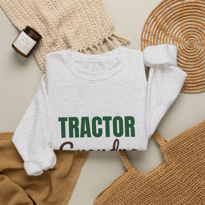 Tractor Grandpa Plowing Through Retirement Sweatshirt, Tractor Grandpa Crewneck