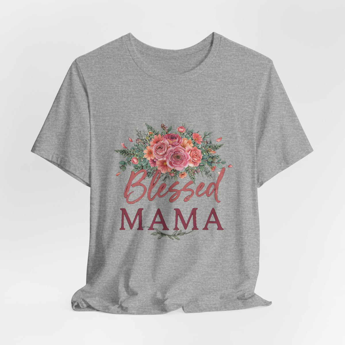 Blessed Mama Shirt, Floral Mom T-Shirt, Gift for Mom Tee