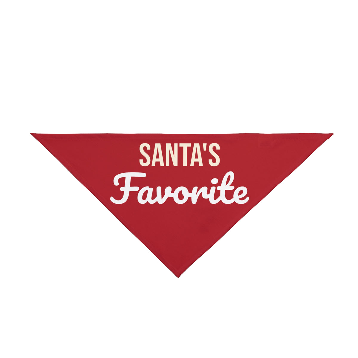 Santa's Favorite Dog Bandana