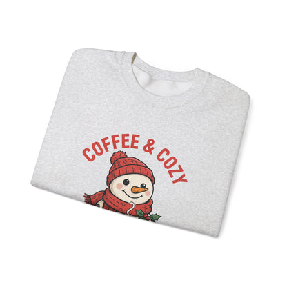 Coffee and Cozy Season Snowman Sweatshirt