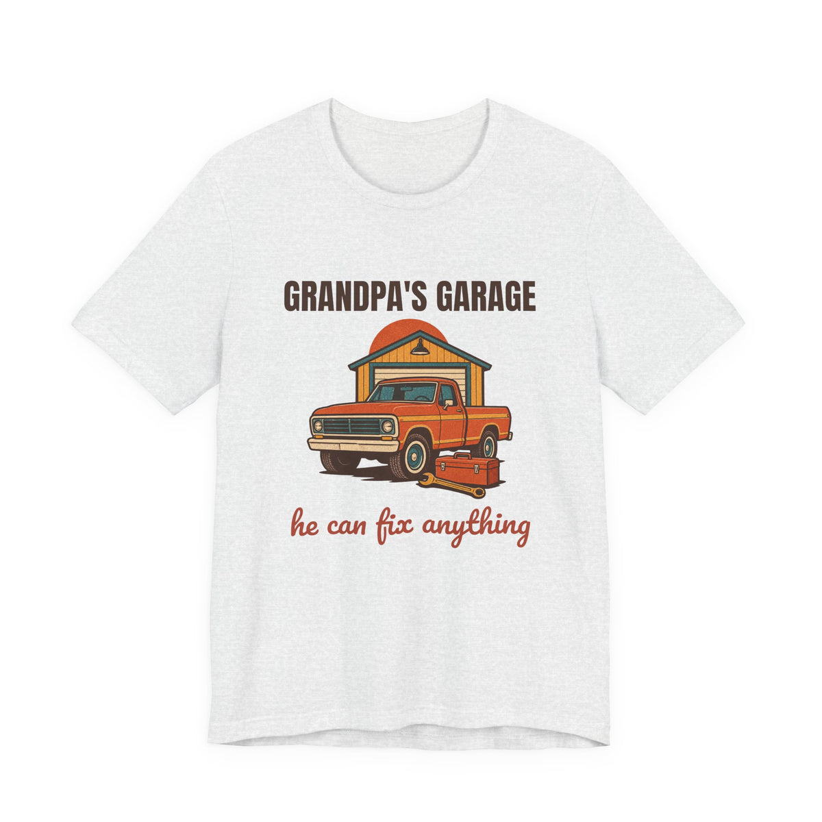 Grandpa's Garage He Can Fix Anything Shirt, Retro Grandpa's Garage T-Shirt, Vintage Grandpa's Garage Gift