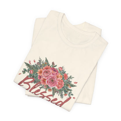 Blessed Mama Shirt, Floral Mom T-Shirt, Gift for Mom Tee