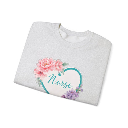 Nurse Life Sweatshirt, Floral Nurse Crewneck, RN Gift