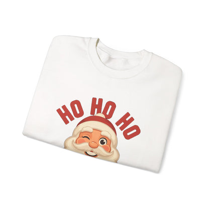 Ho Ho Ho Vintage Santa Sweatshirt, Retro Santa Christmas Crewneck, Classic Holiday Sweater