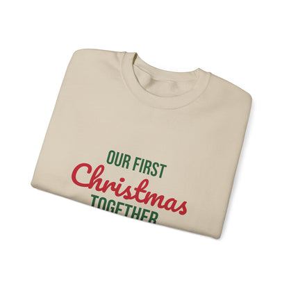 Our First Christmas Together 2026 Sweatshirt, Couples Christmas Crewneck