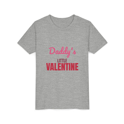 Daddy's Little Valentine Kids Shirt, Kids Valentines Day T-Shirt