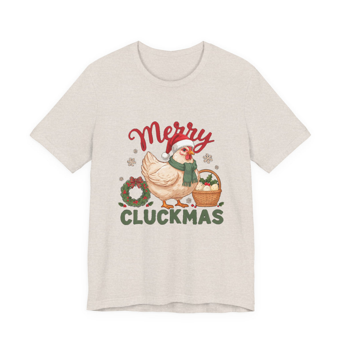 Merry Cluckmas Shirt, Chicken Christmas T-Shirt, Chicken Lover Tee