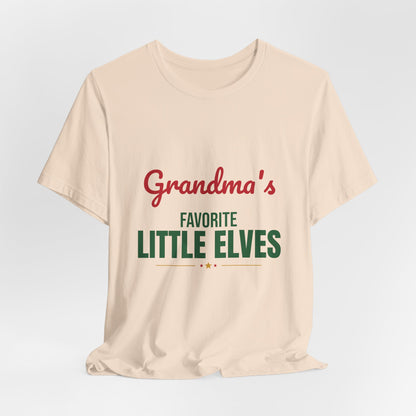 Grandma's Favorite Little Elves Shirt, Grandma Christmas T-Shirt, Nana Holiday Tee