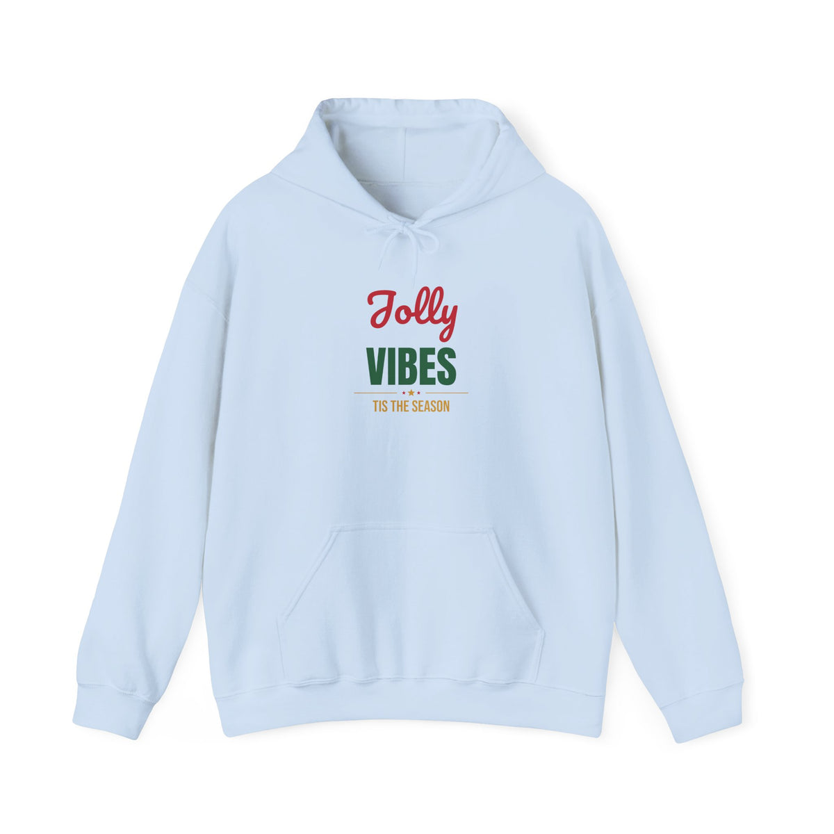 Jolly Vibes Tis the Season Hoodie, Christmas Hooded Sweatshirt, Retro Holiday Hoodie