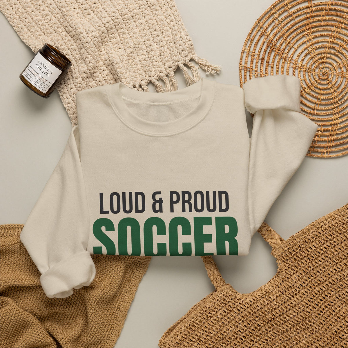Loud and Proud Soccer Mom Sweatshirt, Soccer Mom Crewneck
