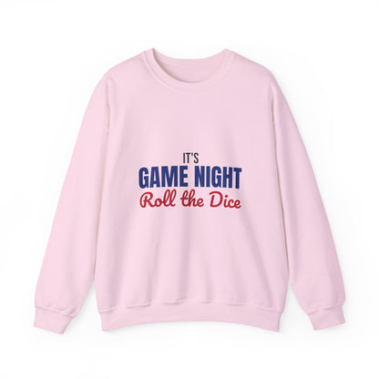 It's Game Night Roll the Dice Sweatshirt, Game Night Crewneck Sweatshirt