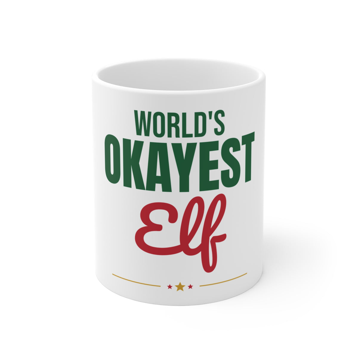World's Okayest Elf Mug