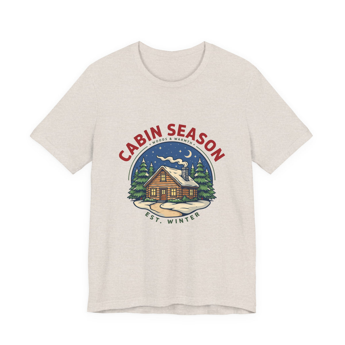 Cabin Season Shirt, Winter Cabin T-Shirt, Mountain Tee