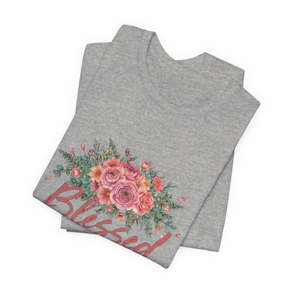 Blessed Mama Shirt, Floral Mom T-Shirt, Gift for Mom Tee