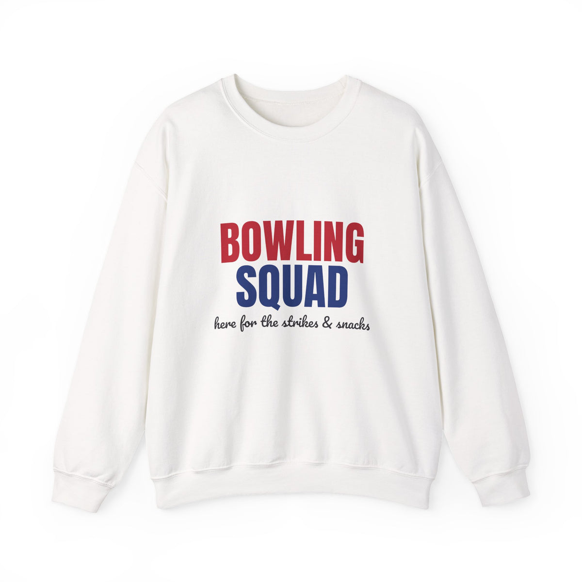 Bowling Squad Here for the Strikes and Snacks Sweatshirt, Bowling Squad Crewneck Sweatshirt