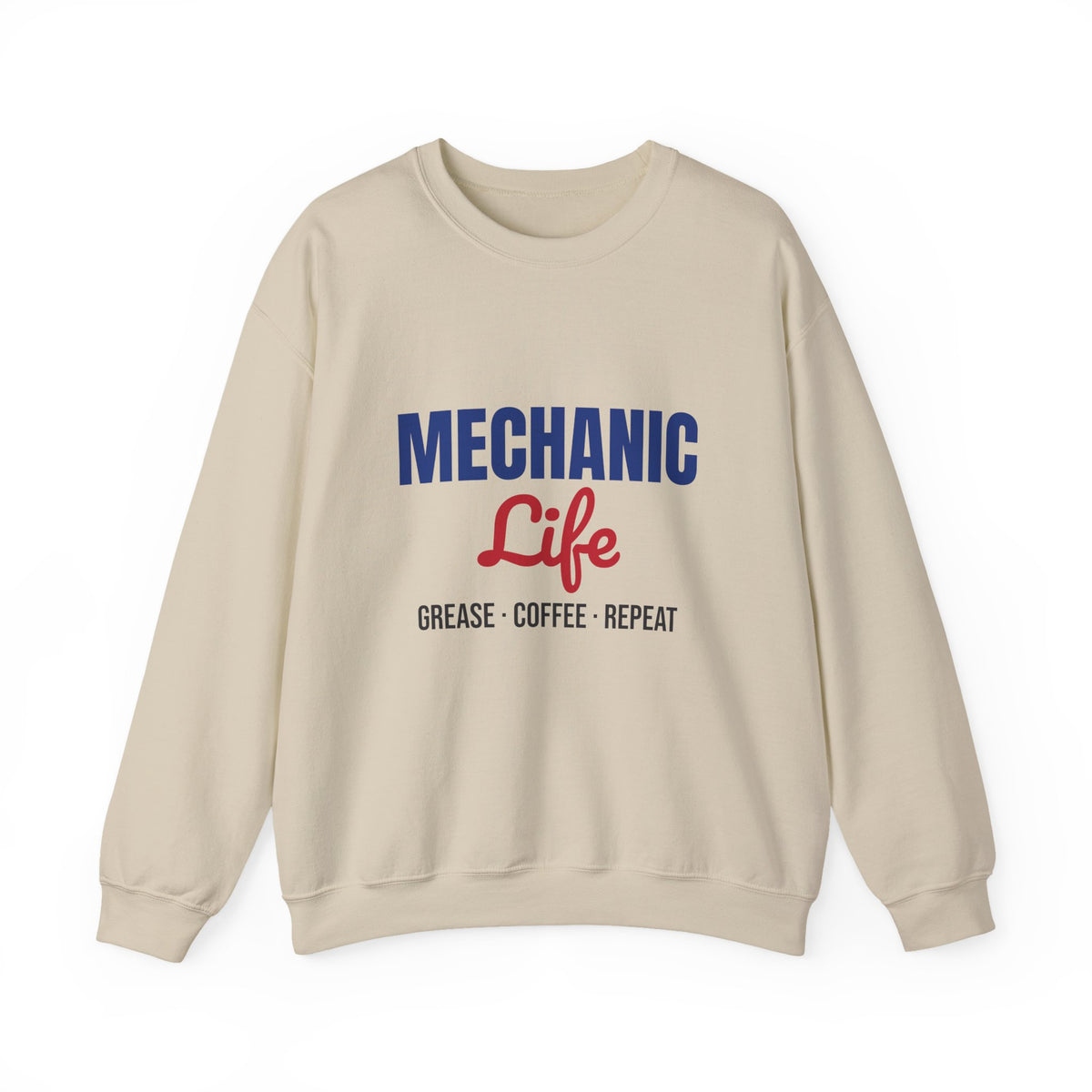 Mechanic Life Grease Coffee Repeat Sweatshirt