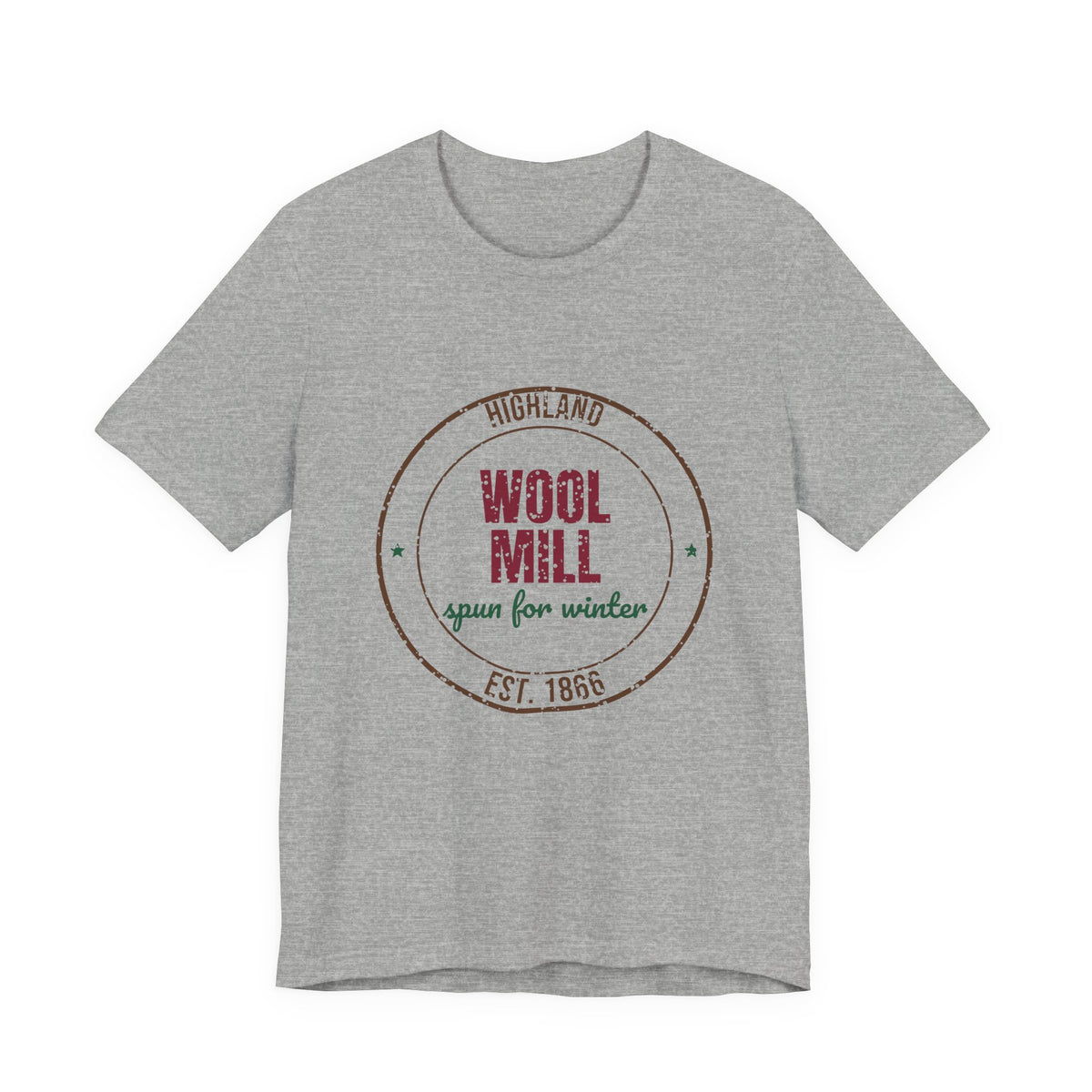 Highland Wool Mill Est. 1866 Shirt, Vintage Winter T-Shirt, Vintage Winter Gift