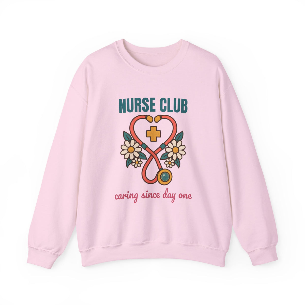 Nurse Club Caring Since Day One Sweatshirt, Vintage Nurse Club Crewneck