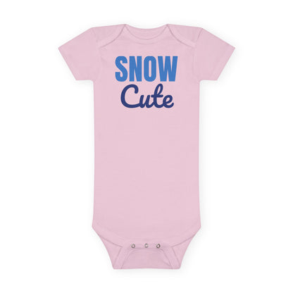 Snow Cute Winter Baby Bodysuit, Christmas Baby Onesie