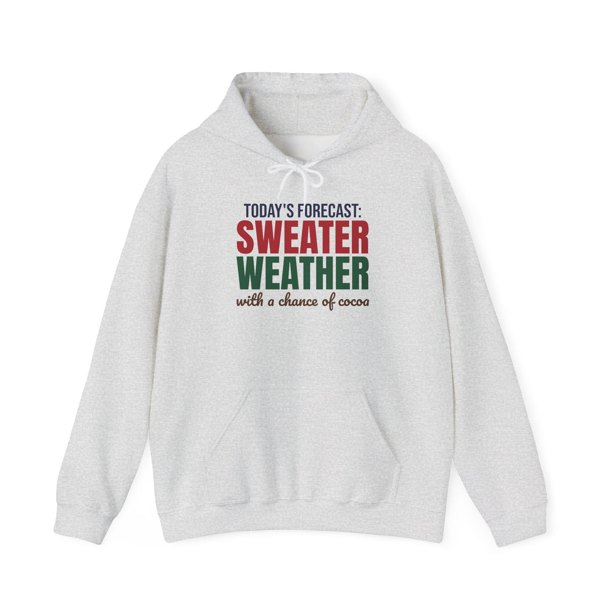 Today's Forecast Sweater Weather With a Chance of Cocoa Hoodie, Sweater Weather Hoodie