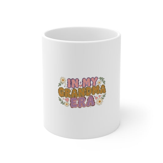 In My Grandma Era Mug, Retro Grandma Coffee Mug, Gift for Grandma 11oz
