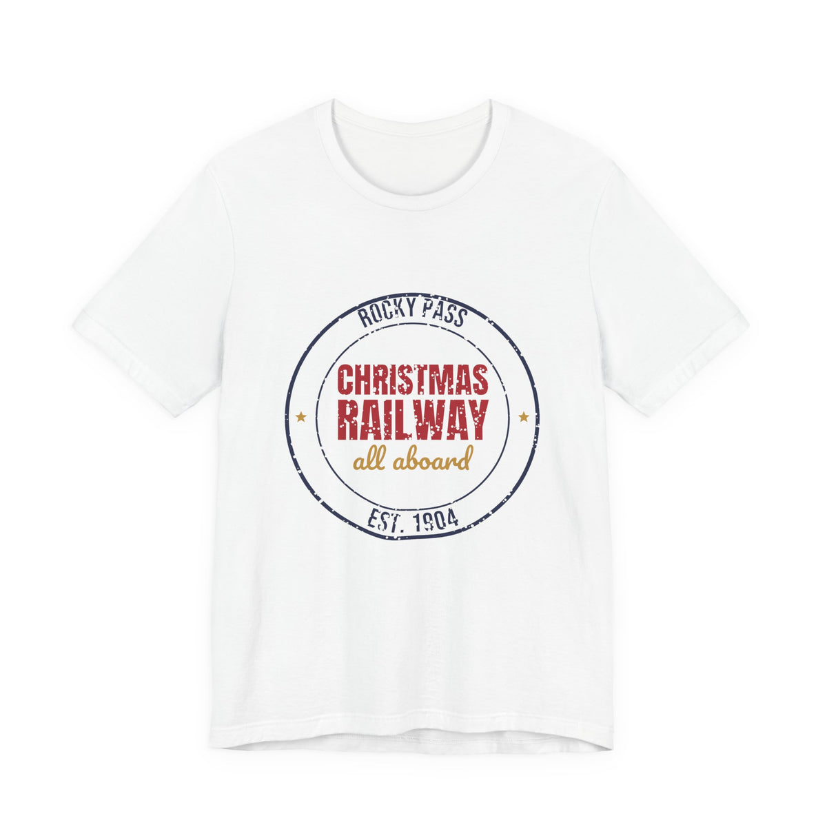 Rocky Pass Christmas Railway All Aboard Est. 1904 Shirt, Vintage Christmas T-Shirt, Vintage Christmas Gift