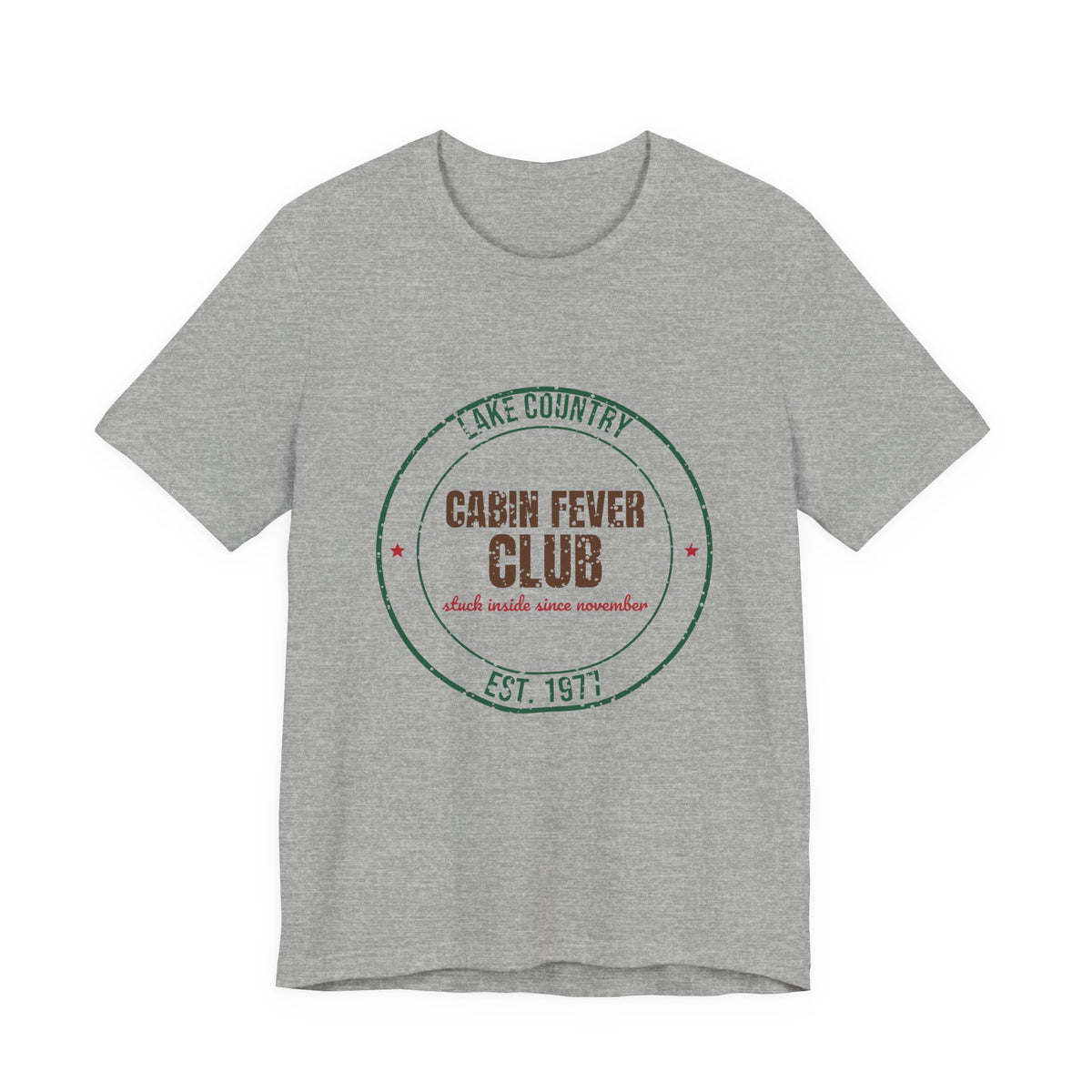 Lake Country Cabin Fever Club Est. 1977 Shirt, Vintage Winter T-Shirt, Vintage Winter Gift