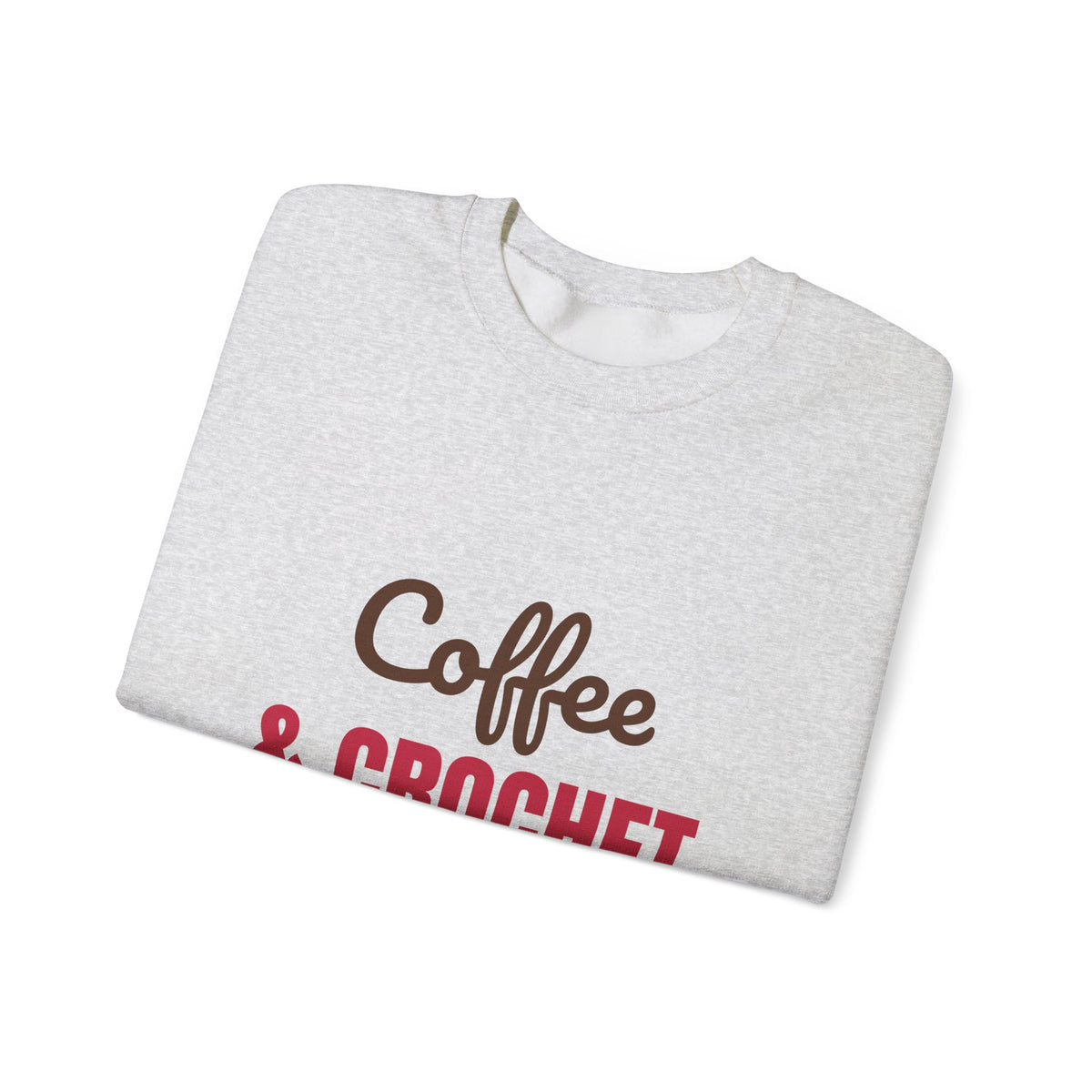 Coffee and Crochet Hooked on Both Sweatshirt, Crochet Crewneck, Yarn Lover Gift