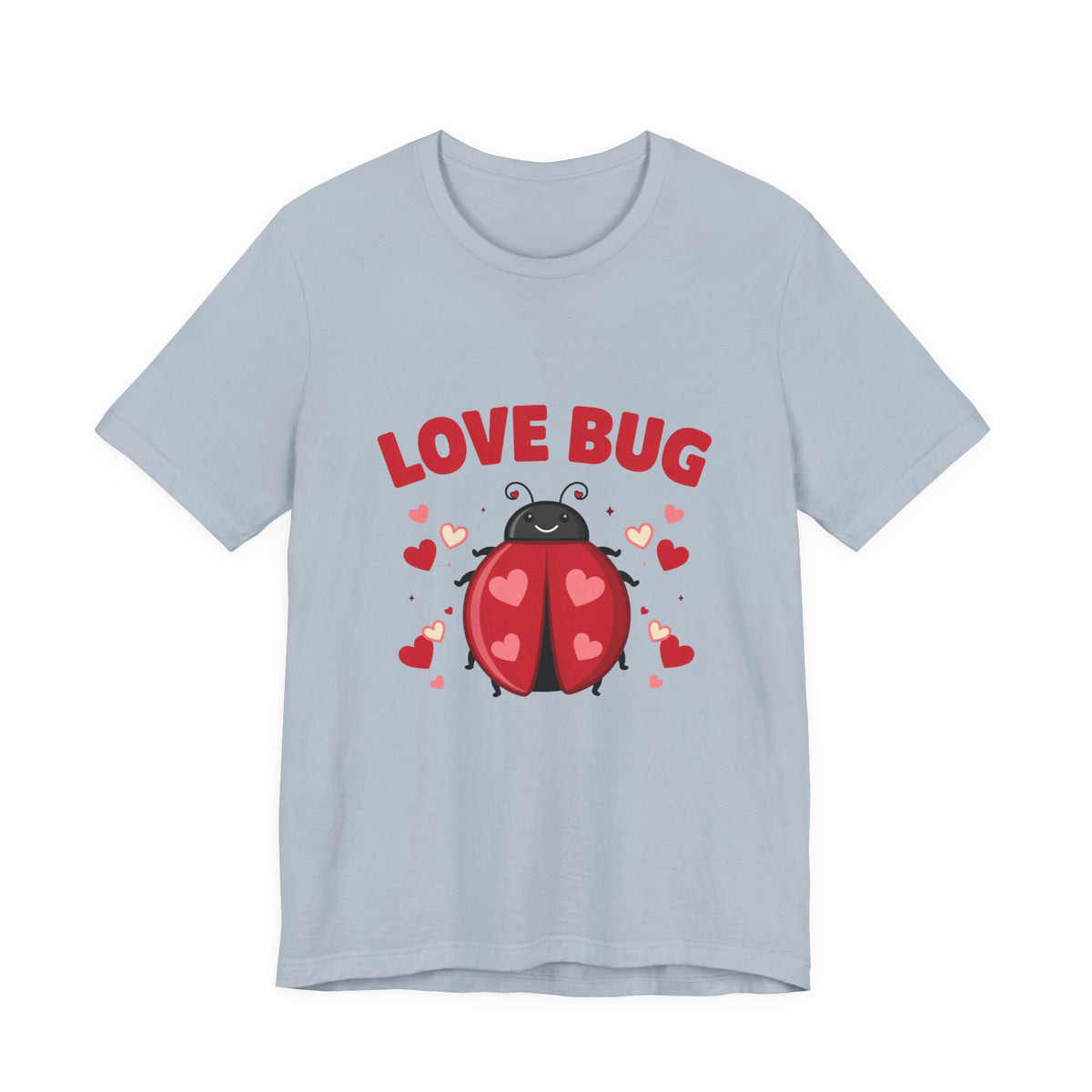 Love Bug Valentine Ladybug Shirt, Ladybug Valentine T-Shirt, Valentines Day Tee