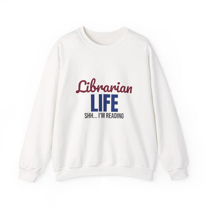 Librarian Life Shh I'm Reading Sweatshirt